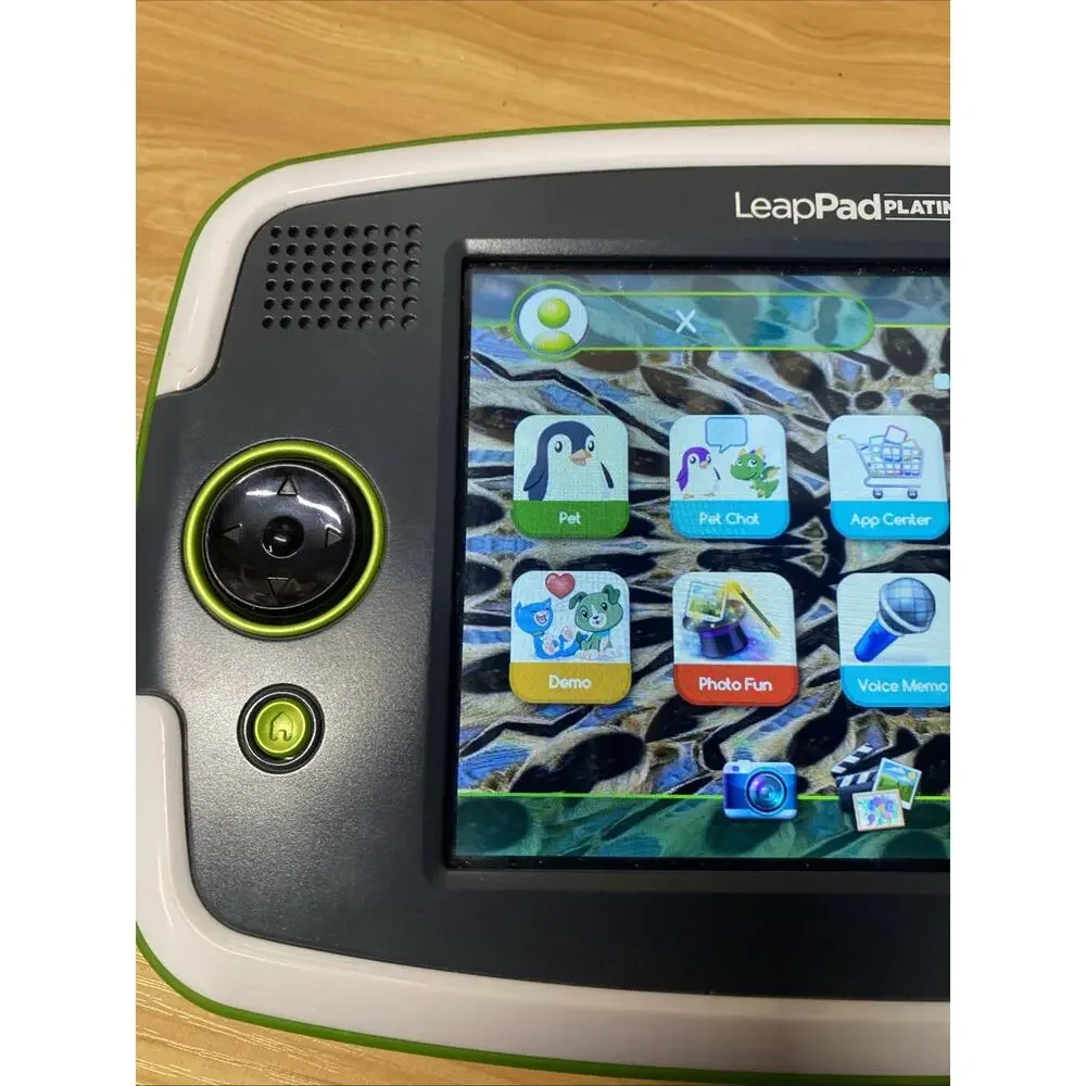 LeapFrog LeapPad Platinum Kids Learning Tablet Green With Game Broken Stylus